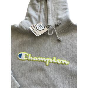 NWT Champion Women’s Reverse Weave Hoodie Grey Medium Sweatshirt Pullover